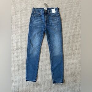 J. Crew 10" Toothpick Blue Jeans